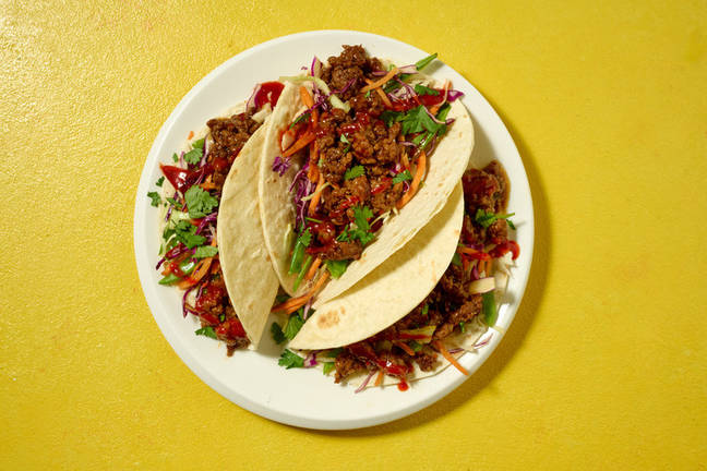Quick Sweet Chilli Asian Beef Tacos