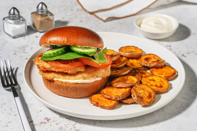 Middle Eastern Spiced Chicken Burger