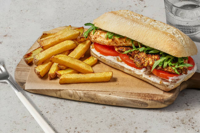 Chermoula Chicken & Rocket-Loaded Ciabatta
