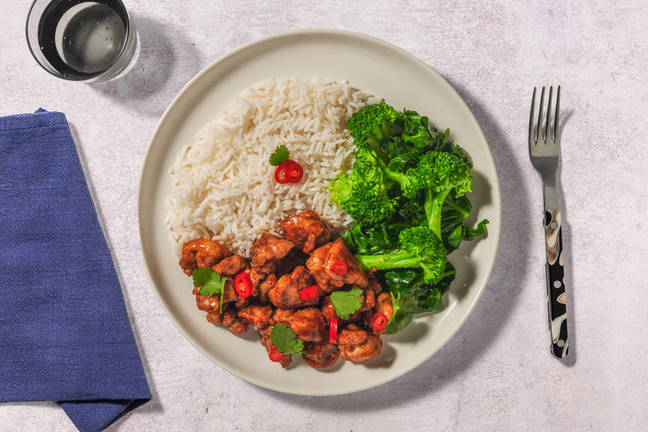 Glazed Chicken & Green Veggie Stir-Fry