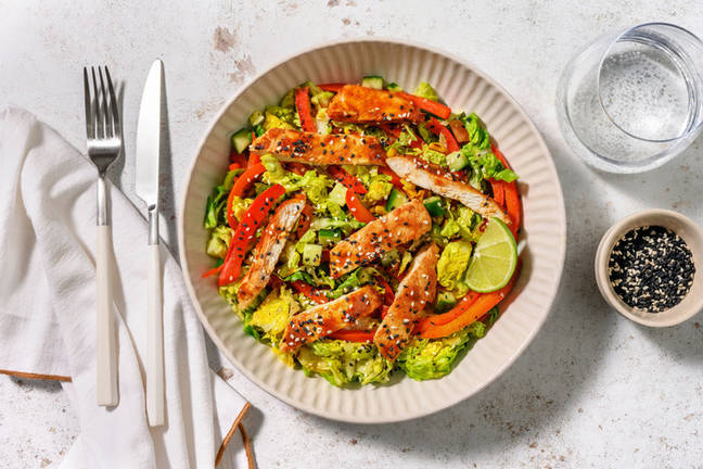 Chipotle Chicken & Zesty Capsicum Salad