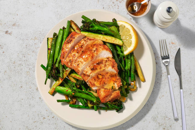 Classic Chicken & Chilli-Garlic Greens