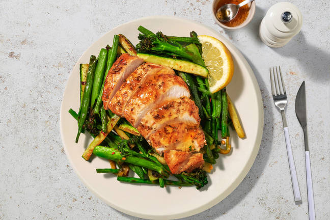 Classic Chicken & Chilli-Garlic Greens