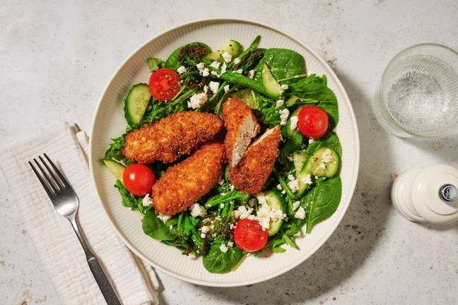 Crusted Chicken & Baby Broccoli Salad