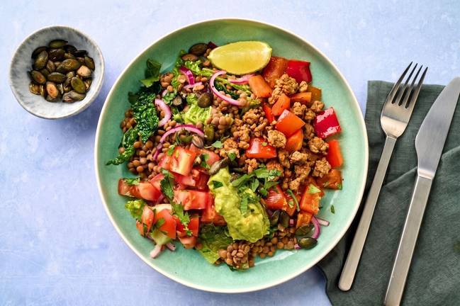 Choix du nutritionniste : Bols de dinde aux épices fumées, au chou frisé et aux lentilles