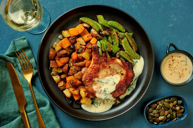 Pan-Seared Pork Chops with Sage Cream Sauce