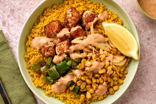 Poulet portugais et couscous doré