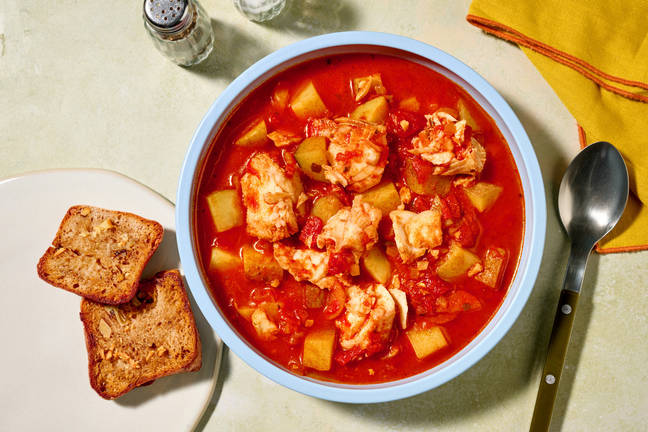 Manhattan torsk- og tomatchowder