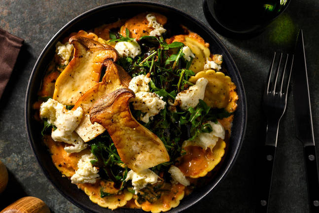 Gefüllte Girasoli mit Büffelmozzarella