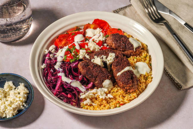 Naked Spiced Lamb Kofta Kebab Salad