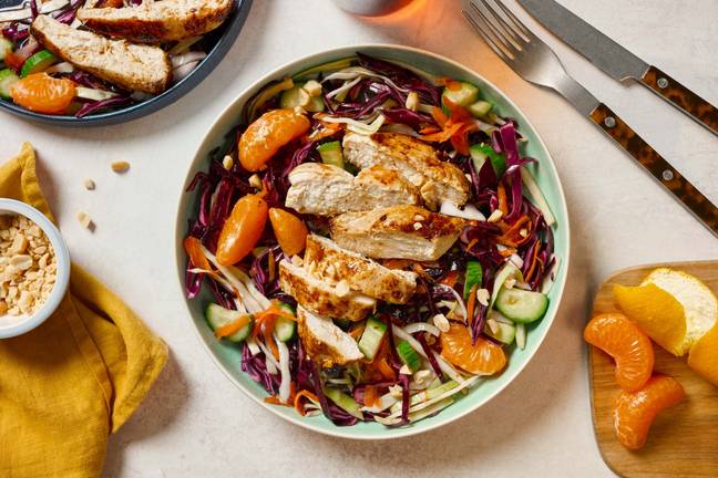 Sweet Chili Chicken and Clementine Salad