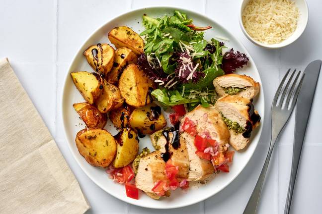 Pesto and Parmesan-Stuffed Chicken