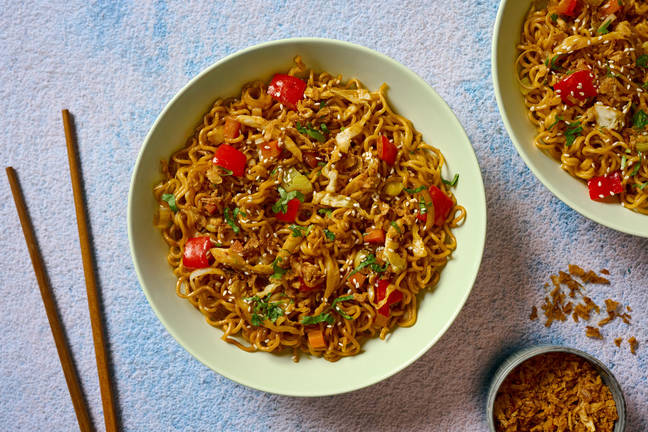 Nouilles au porc bulgogi & légumes sautés