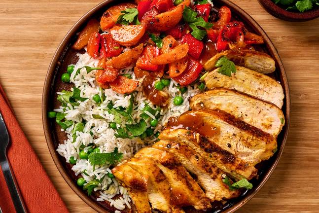 Indian Mango Chutney-Glazed Chicken