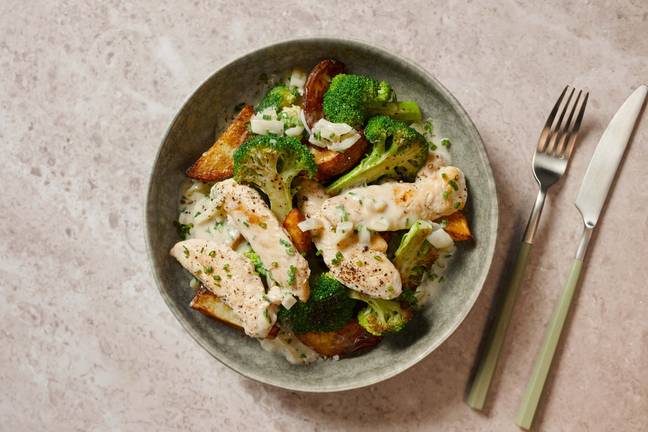 Chicken and Creamy Chive Sauce