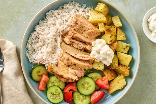 Greek Grilled Chicken Dinner