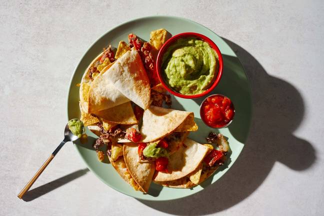 Refried Bean-and-Mozzarella Quesadillas