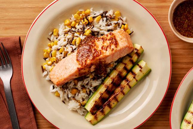 Maple-Mustard Grilled Salmon