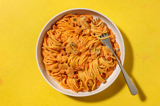 Snabblagad chorizo- och tomatpasta