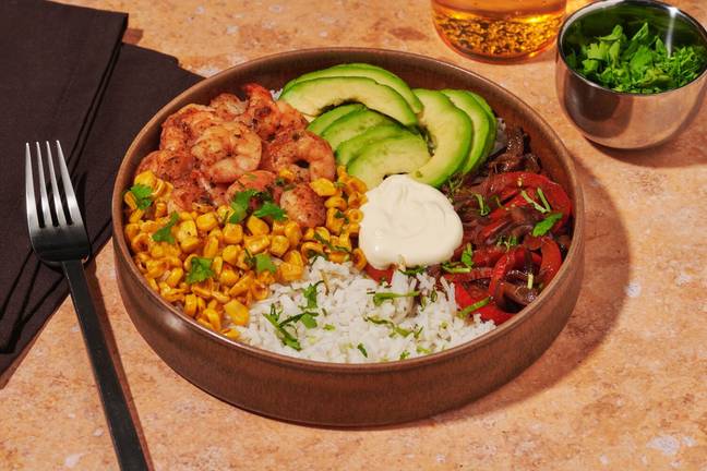 Fajitabowl med reker