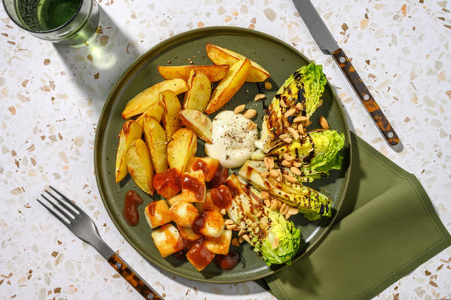 Bocados de queso estilo chipriota al membrillo