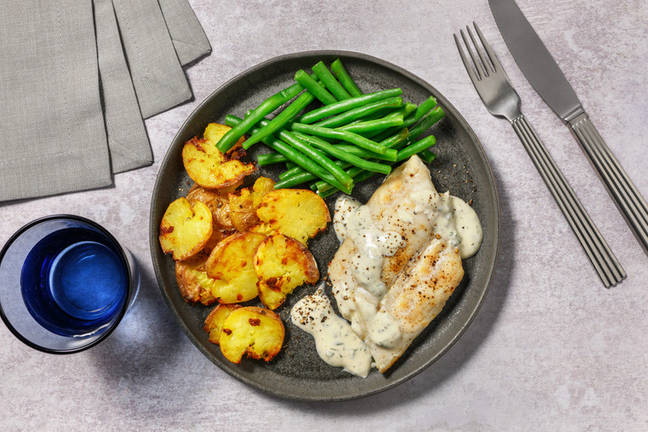 Hake in Tarragon Sauce