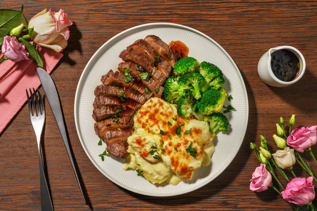Candlelight-Dinner: Bio-Rindersteak mit Kartoffelgratin