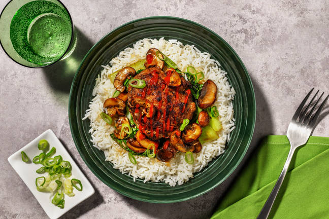 Chinese Style Pork, Spring Onion and Mushroom Patty