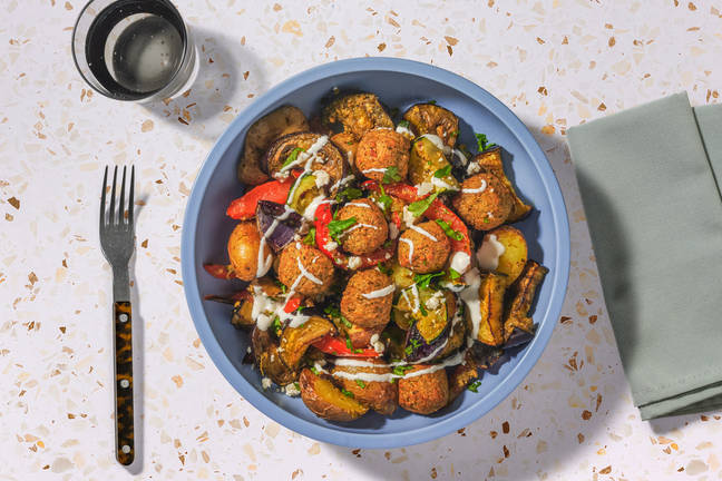 Falafel met zhoug en witte kaas
