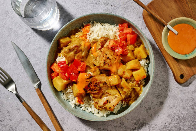 Pollo Guisado En Coco Y Aji Criollo