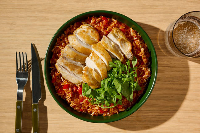 Jollof Inspired Rice and Chicken Thighs