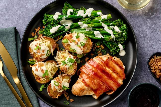Grilled Bacon-Wrapped Chicken