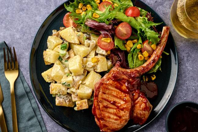 Grilled BBQ-Chipotle Pork Chops