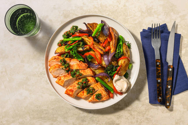 Ovnsbakt kyllingfajita