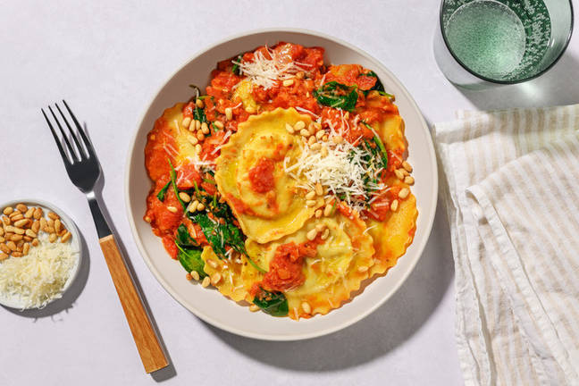 Girasoli in Tomaten-Pesto-Soße