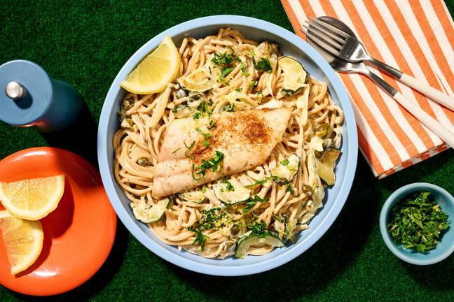 Sportersfavoriet: XL portie pangasiusfilet met volkoren spaghetti