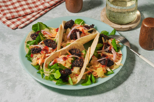 Carolina BBQ Clonakilty Blackpudding Tacos