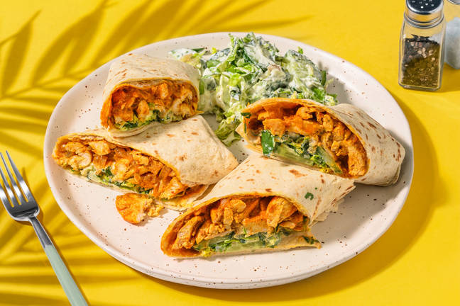 Bombay Korma Wrap mit Hähnchen