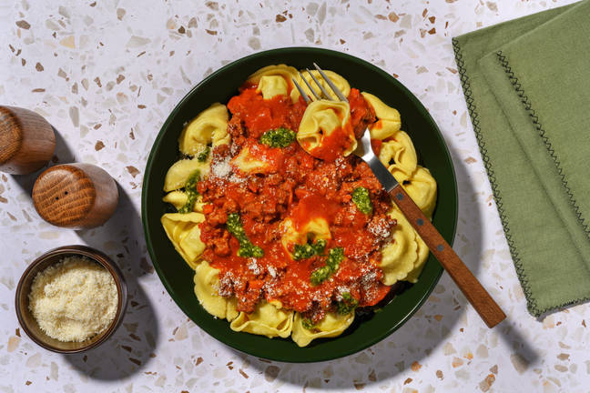 Tortelloni à la bolognaise et Parmigiano Reggiano