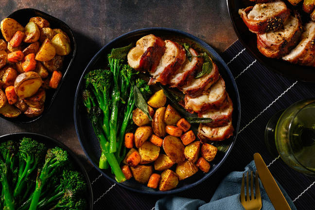 Bacon Wrapped Chicken in Sage Butter