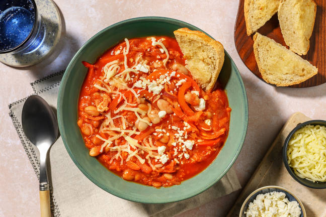 Smoky BBQ Cheesy Beans 