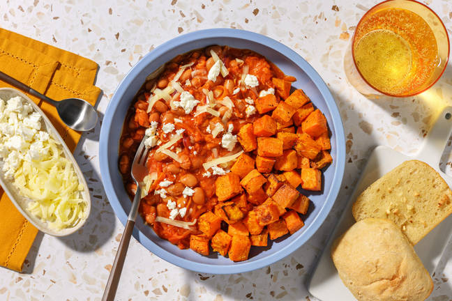 Smoky BBQ Cheesy Beans 