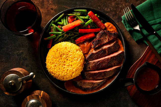 Irish Sirloin Steak in a Creamy Rogan Josh Sauce