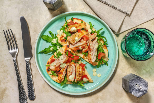 Chermoula Chicken Loaded Naan
