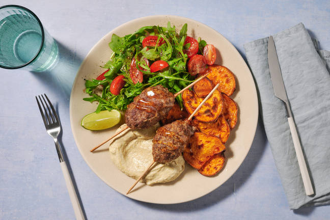 Brazilian Style Beef Skewers & Green Chilli Yoghurt