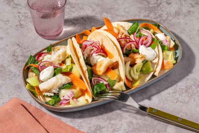 Chiliglasert ørret i taco