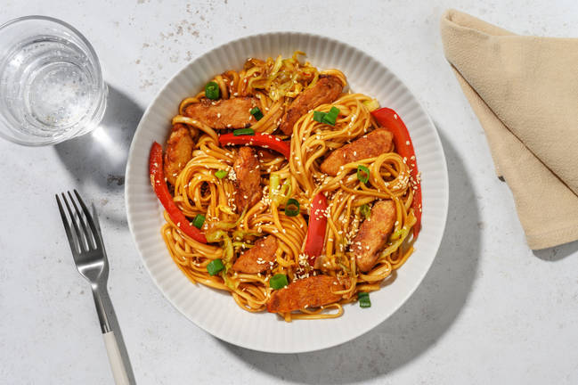 Vegetariske hokkien mee-nudler 