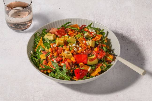 Snabb mexikansk nachosallad