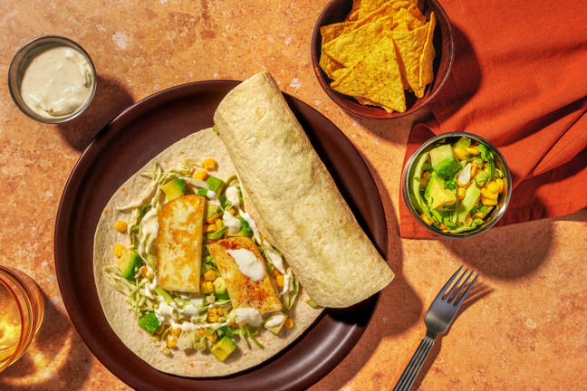 Hurtige halloumiwraps