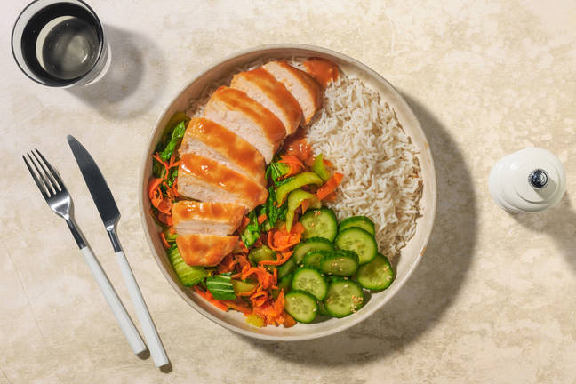 Miso- og honningglaseret kylling